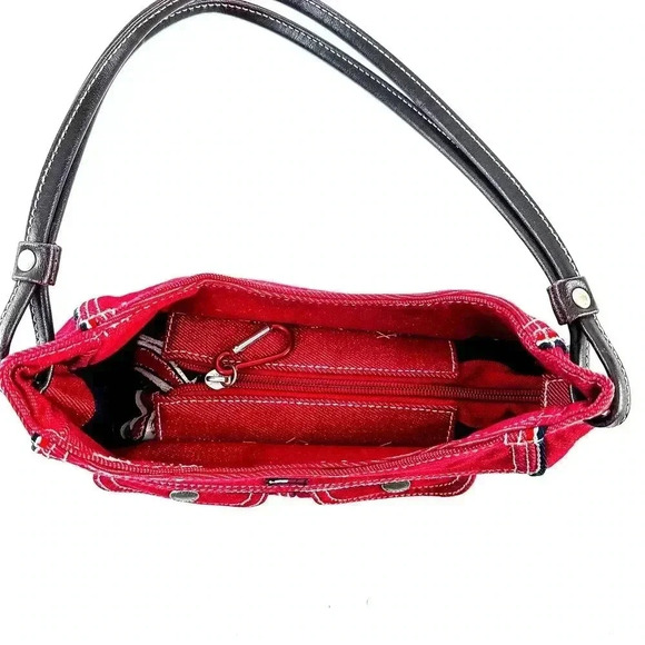 Vintage Y2k 90s Tommy Hilfiger Denim Canvas Mini Bag Purse - Picture 5 of 5